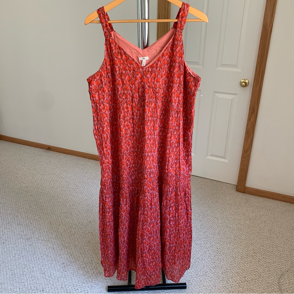 Joie 100% Cotton Tea Rose Bondi Tiered Maxi Dress Large